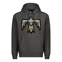 Charcoal Heather Western Green Aztec Thunderbird Premium Hoodie - Bettercallsaul