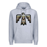 Heather Grey Western Green Aztec Thunderbird Premium Hoodie - Bettercallsaul