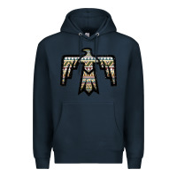 Navy Western Green Aztec Thunderbird Premium Hoodie - Bettercallsaul