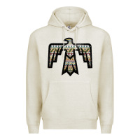 Oatmeal Heather Western Green Aztec Thunderbird Premium Hoodie - Bettercallsaul