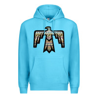 Ocean Blue Western Green Aztec Thunderbird Premium Hoodie - Bettercallsaul