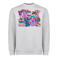 Heather Grey vacay mode Heavyweight Sweatshirt - AdoDesignShop