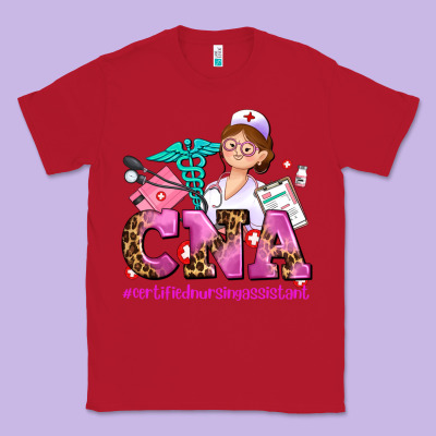 Cna Certified Nursing Assistant Classic Tee Designed By Adodesignshop