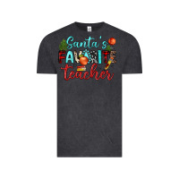Vintage Black santa s favorite teacher Vintage Tee - JahusDesignShop