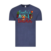 Vintage Denim santa s favorite teacher Vintage Tee - JahusDesignShop