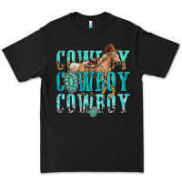 Black cowboy cowboy cowboy Premium Tee - texasbilliewilder