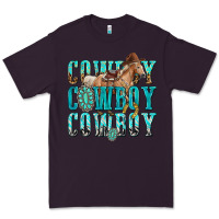 Plum cowboy cowboy cowboy Premium Tee - texasbilliewilder