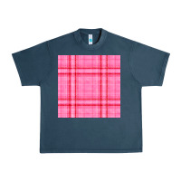 Midnight Navy valentines day plaid seamless pattern Urban Heavy Tee - BundleAndBundleShop