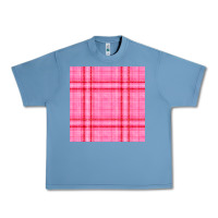 Pebble Blue valentines day plaid seamless pattern Urban Heavy Tee - BundleAndBundleShop