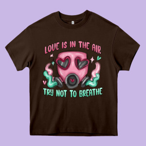 Love Is In The Air Heavy Core Tee Designed By Maliassmallbusiness