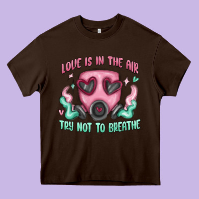 Love Is In The Air Heavy Core Tee Designed By Maliassmallbusiness