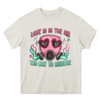 Cream love is in the air Heavy Core Tee - MaliasSmallBusiness