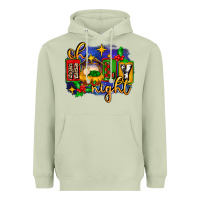 Matcha oh holy night with baby jesus for christmas Heavyweight Hoodie - MaliasSmallBusiness