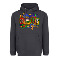 Smoke oh holy night with baby jesus for christmas Heavyweight Hoodie - MaliasSmallBusiness