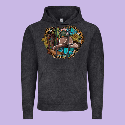 Western Design Vintage Hoodie Designed By Sublimationcraftshop