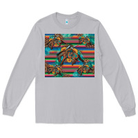 Moon Dust bucking bronco serape turquoise Long Sleeve Tee - Artiststas