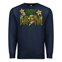Navy Boy Mom Premium Sweatshirt - BundleAndBundleShop