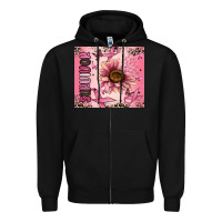 Black breast cancer survivor Zipper Hoodie - MaliasSmallBusiness
