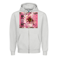 Dove Grey breast cancer survivor Zipper Hoodie - MaliasSmallBusiness