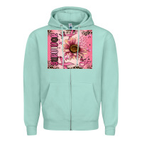 Seafoam breast cancer survivor Zipper Hoodie - MaliasSmallBusiness