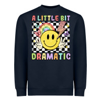 Navy a little bit dramatic Heavyweight Sweatshirt - JahusDesignShop