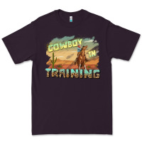 Plum cowboy in training Premium Tee - texasbilliewilder