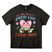 Asphalt on my way to spread love Heavy Core Tee - MaliasSmallBusiness