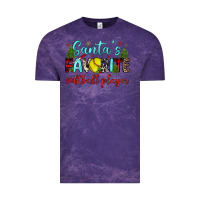 Cloud Purple santa s favorite softball player Vintage Tee - JahusDesignShop