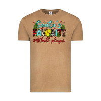 Santa S Favorite Softball Player Vintage Tee | Teevron