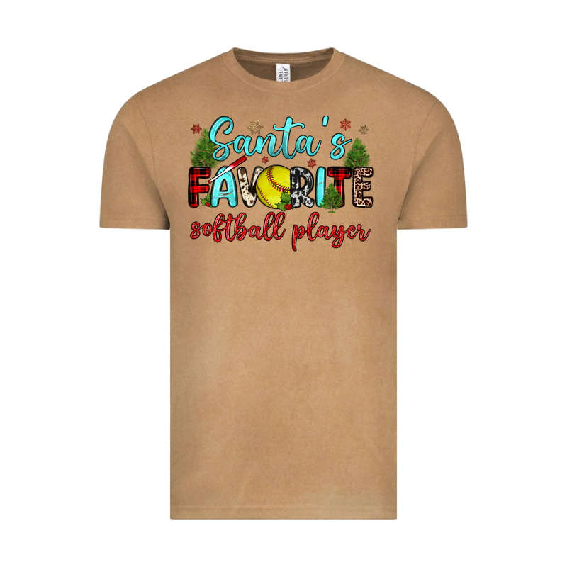 Santa S Favorite Softball Player Vintage Tee by JahusDesignShop | Teevron