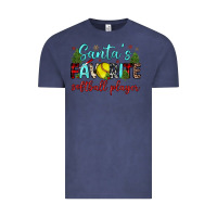 Vintage Denim santa s favorite softball player Vintage Tee - JahusDesignShop