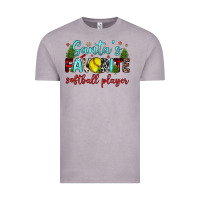 Vintage Zinc santa s favorite softball player Vintage Tee - JahusDesignShop
