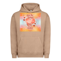Pigment Burro love the world like the one Urban Hoodie - TumblerDesignByShophia