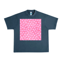 Midnight Navy valentines day heart seamless pattern Urban Heavy Tee - BundleAndBundleShop
