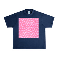 Navy valentines day heart seamless pattern Urban Heavy Tee - BundleAndBundleShop