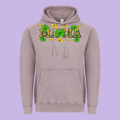 St. Patricks Day Mama Vintage Hoodie Designed By Neo Western