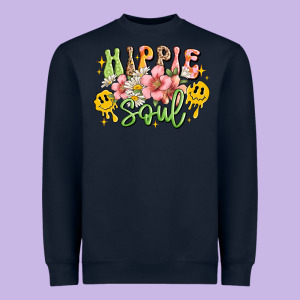 Hippie Soul Heavyweight Sweatshirt Designed By Jahusdesignshop