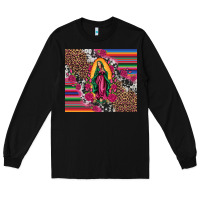 Black our lady of guadalupe serape background tumbler Long Sleeve Tee - Artiststas