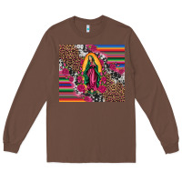 Chestnut our lady of guadalupe serape background tumbler Long Sleeve Tee - Artiststas