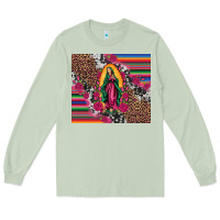 Matcha our lady of guadalupe serape background tumbler Long Sleeve Tee - Artiststas