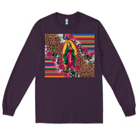 Plum our lady of guadalupe serape background tumbler Long Sleeve Tee - Artiststas