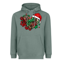 Sage santa paws christmas heart Heavyweight Hoodie - MaliasSmallBusiness