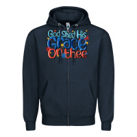 God Shed His Grace On The Thee Zipper Hoodie | Teevron