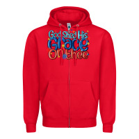 Red god shed his grace on the thee Zipper Hoodie - MaliasSmallBusiness