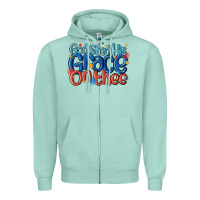 Seafoam god shed his grace on the thee Zipper Hoodie - MaliasSmallBusiness