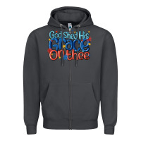 Smoke god shed his grace on the thee Zipper Hoodie - MaliasSmallBusiness