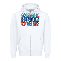 White god shed his grace on the thee Zipper Hoodie - MaliasSmallBusiness