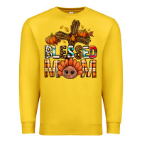 Lemon Western Blessed Mom With Cross Premium Sweatshirt - BundleAndBundleShop