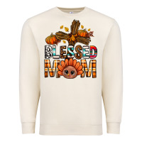 Sandshell Western Blessed Mom With Cross Premium Sweatshirt - BundleAndBundleShop