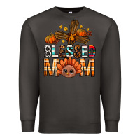 Smoke Western Blessed Mom With Cross Premium Sweatshirt - BundleAndBundleShop